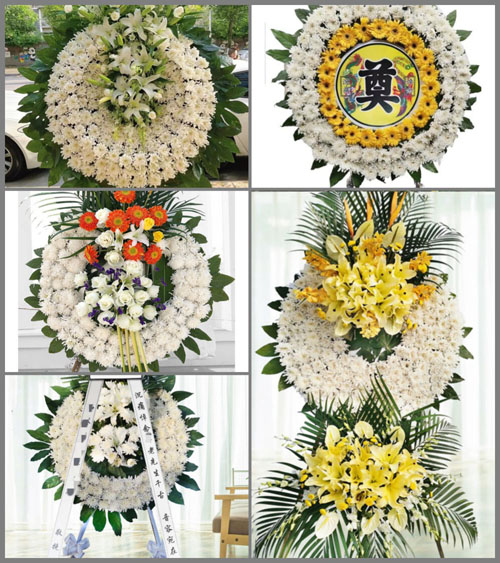 江苏扬州仪征市十二圩办事处沿江村花圈速递